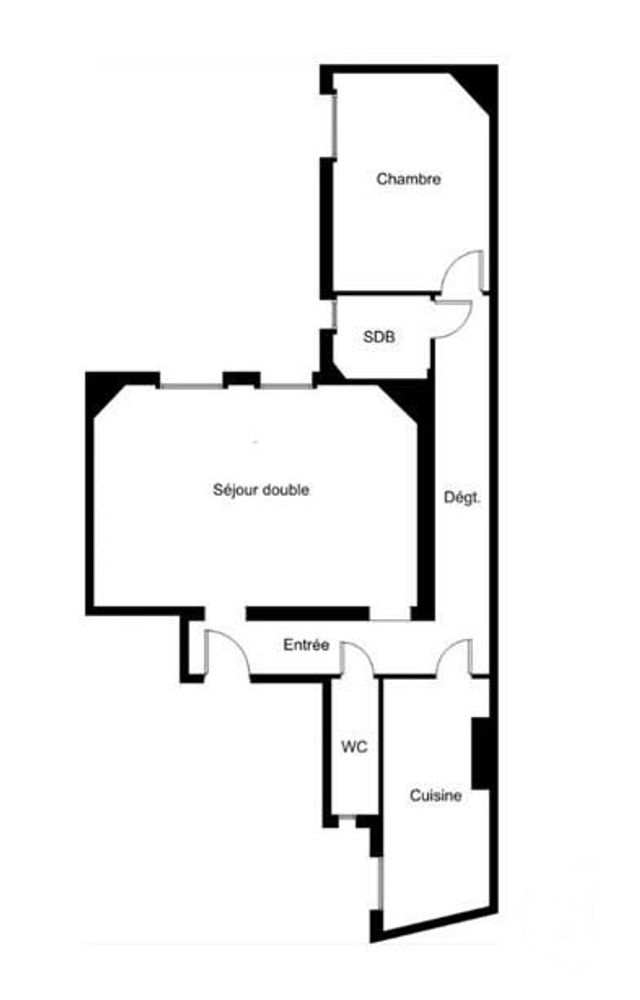 Appartement F2 à vendre - 3 pièces - 60,56 m2 - Paris - 75015 - ILE-DE-FRANCE