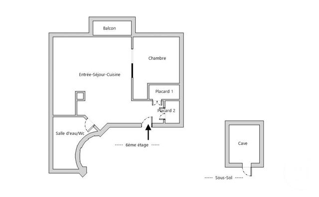 Appartement T1 &agrave; vendre - 1 pi&egrave;ce - 33 m2 - Paris - 75015 - ILE-DE-FRANCE