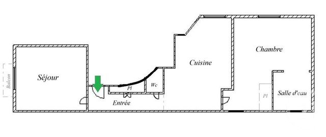 Appartement &agrave; vendre - 2 pi&egrave;ces - 43,02 m2 - Paris - 75015 - ILE-DE-FRANCE
