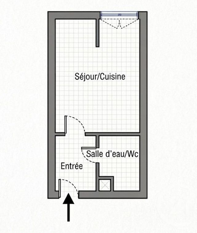 Appartement Studio &agrave; vendre - 1 pi&egrave;ce - 11,50 m2 - Paris - 75015 - ILE-DE-FRANCE