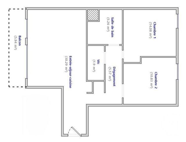 Appartement F3 &agrave; vendre - 3 pi&egrave;ces - 68 m2 - Bagneux - 92 - ILE-DE-FRANCE