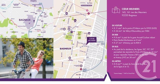 Appartement F3 &agrave; vendre - 3 pi&egrave;ces - 68 m2 - Bagneux - 92 - ILE-DE-FRANCE