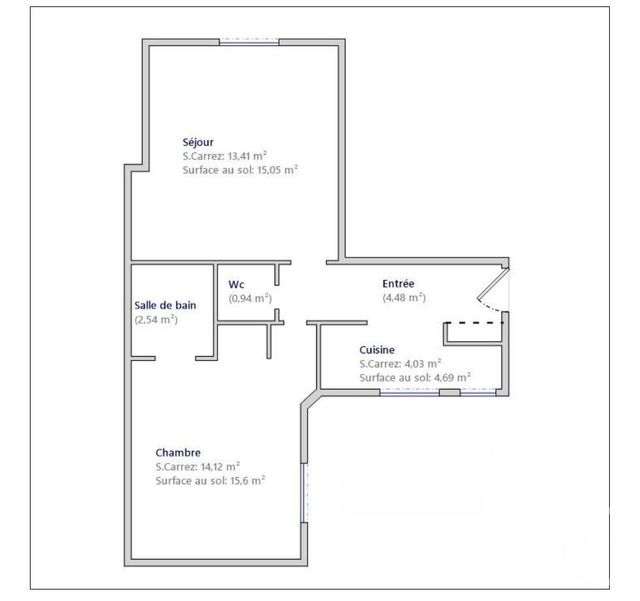 Appartement F2 &agrave; vendre - 2 pi&egrave;ces - 39,52 m2 - Paris - 75005 - ILE-DE-FRANCE