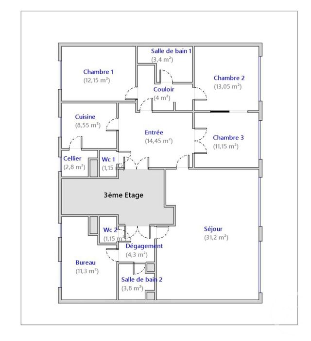Appartement F5 &agrave; vendre - 5 pi&egrave;ces - 122 m2 - Paris - 75014 - ILE-DE-FRANCE