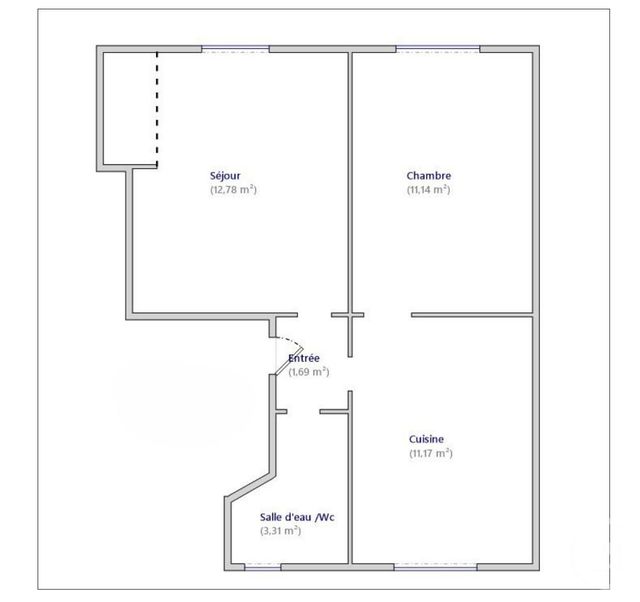 Appartement F2 &agrave; vendre - 3 pi&egrave;ces - 40 m2 - Paris - 75013 - ILE-DE-FRANCE