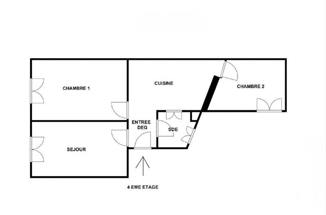 Appartement F3 &agrave; vendre - 3 pi&egrave;ces - 50 m2 - Paris - 75013 - ILE-DE-FRANCE
