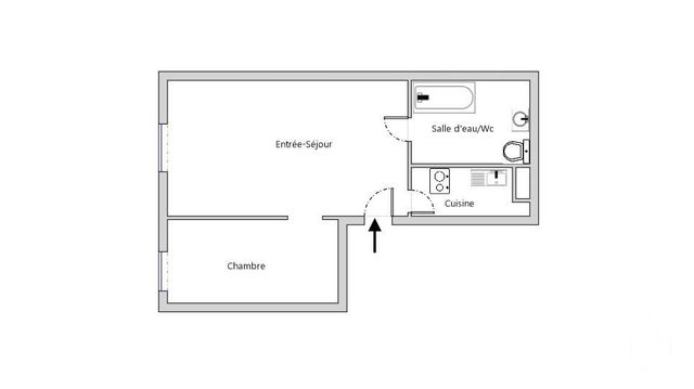 Appartement F2 à vendre - 2 pièces - 22,48 m2 - Paris - 75003 - ILE-DE-FRANCE