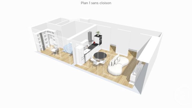 Afficher la photo en grand Appartement F3 à vendre - 3 pièces - 53 m2 - Paris - 75015 - ILE-DE-FRANCE