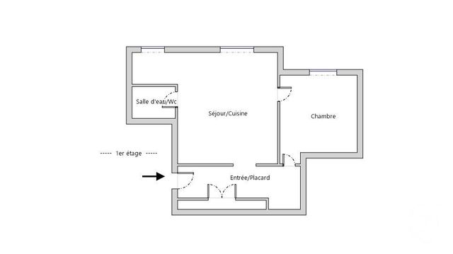 Appartement F2 &agrave; vendre - 2 pi&egrave;ces - 40 m2 - Paris - 75009 - ILE-DE-FRANCE