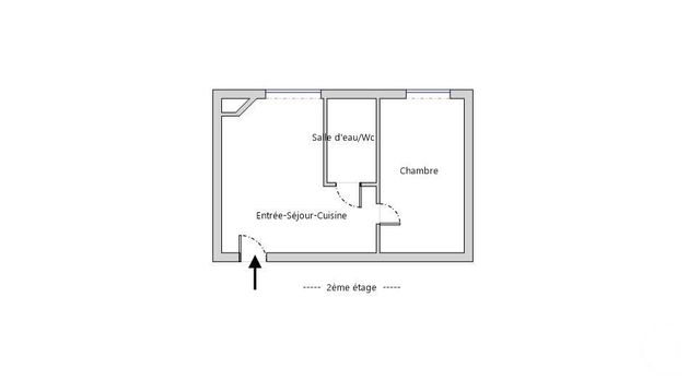 Appartement F2 &agrave; vendre - 2 pi&egrave;ces - 25,30 m2 - Paris - 75015 - ILE-DE-FRANCE